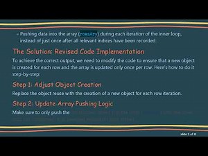 How to Dynamically Build a JavaScript Object and Push into an Array with Nested Loops