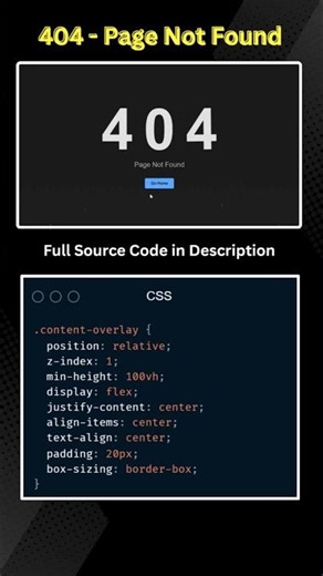 Animated 404 Page Design 🔥 | p5.js + Anime.js Creative UI | HTML CSS JavaScript