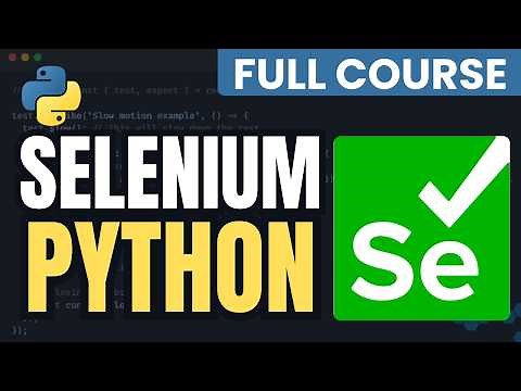 Selenium Python Full Tutorial | Web Automation from Basics to Advanced