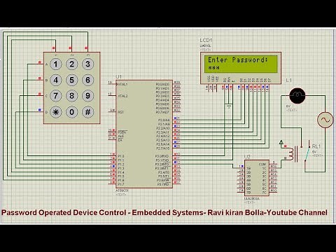 Embedded C programming - Password Operated Device Control Project