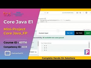 mini project core java hands on solution | Mini-project - Core Java | Fresco Play Hands on Solution