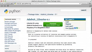 Adafruit Raspberry Pi Python Library Updated