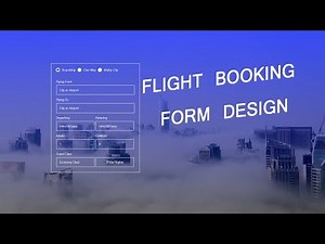 How To Make Travel Booking Form | Flight Booking Form Using HTML CSS Bootstrap