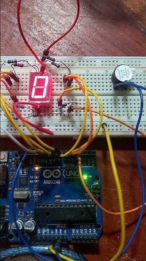 Simple Arduino Alarm with 1Digital Tube and Buzzer