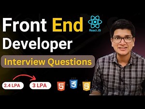 Front End Developer Interview Questions for Freshers | HTML, CSS and JavaScript