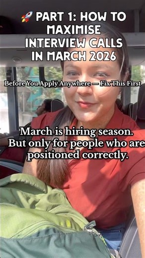 PART 1: How to Maximise Interview Calls in March 2026