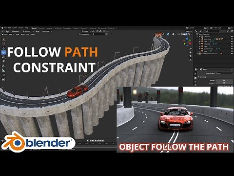 Follow Path Constraint || Blender Tutorial || Car Animation