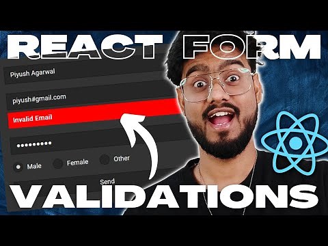React Form Validations ( with YUP ) - Full Tutorial 🔥🔥
