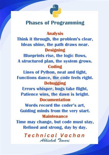 Phases of Programming | Learn Python with Poetry