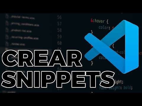 Cómo crear snippets en visual studio code