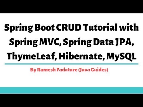 Spring Boot Thymeleaf CRUD Example Tutorial
