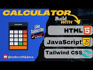 Build a Stylish Calculator with HTML JavaScript & TailwindCSS | Full Tutorial #coding #calculators