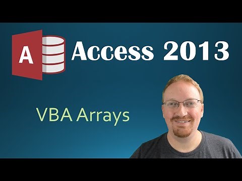34. VBA - Arrays (Programming In Microsoft Access 2013) 🎓