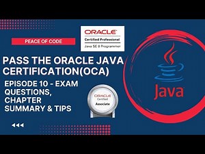 Oracle Java Certification-OCA| Exam Questions & Section Summary-Java Building Blocks|#java #tutorial