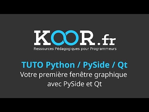 TUTO Python / PySide / Qt : Votre première fenêtre graphique avec PySide