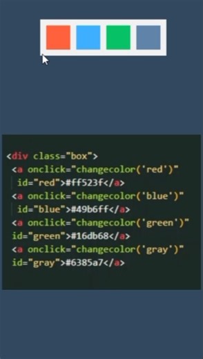 Change Body Color With Color Box Using HTML CSS JavaScript