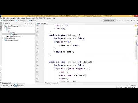 Queue using Array - Implementation (Java)