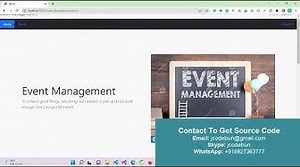 Event Management System In Java Using JSP And Servlet With Source Code – Codebun