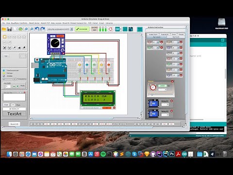 Arduino Simulator How to simulate a rotary encoder with a LCD display