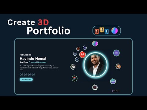 Create a Stunning 3D Portfolio Website with HTML, CSS & Spline