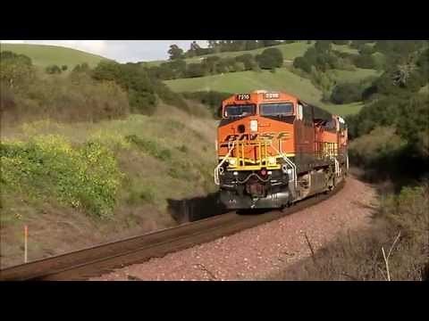 BNSF trains in action