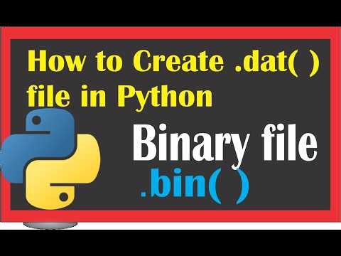 How to create Binary file in Python#python ‪@COMPUTEREXCELSOLUTION‬