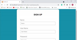 Registration Form with PHP and MySQL Database