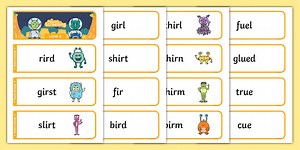 Level 5 Set 2 Real and Alien Words Flashcards