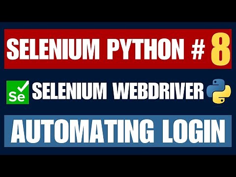 Selenium Python #8 | Automating Login