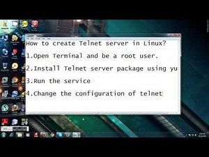How to create Telnet server in Linux?