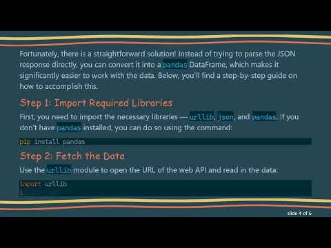 Accessing a json-like Object List from a Web API Using Python