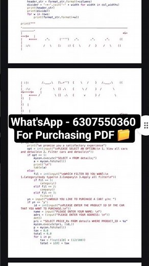 IP Project File || CLASS 12th [2025-26] || CAR MGT AUTOMATED SYSTEM
