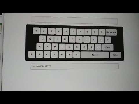 Virtual keyboard in HTML, CSS, and JS programmed in Annex32 RDS and running on an ESP32.teclado