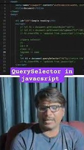 what is querySelector in javacsript dom methods?? #javascript #webdevelopment #tamilcoding