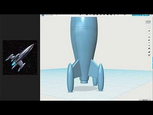 Rocket Ship 123D Design Tutorial (Sketch + Revolve)