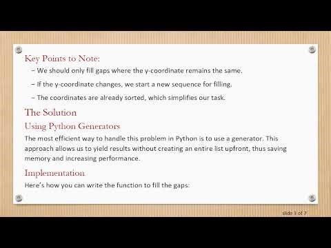 Filling Up Gaps in Coordinate Lists in Python