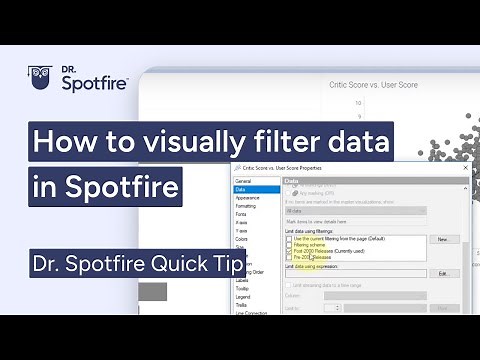 Filter and Limit Data across Spotfire Visualizations
