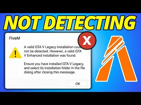Fix We Could Not Detect a Valid GTA V Legacy Installation on FiveM