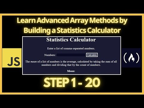 Learn Advanced Array Methods by Building a Statistics Calculator - Step 1 - 20 - freeCodeCamp