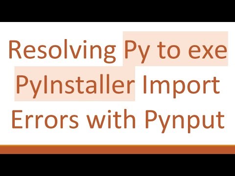 Resolving Py to exe PyInstaller Import Errors with Pynput