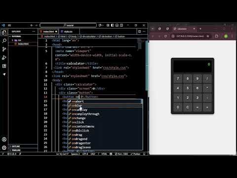 Build a Calculator with HTML, CSS & JavaScript | Beginner Web Development Tutorial 🧮