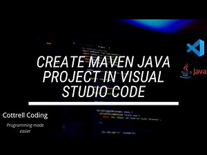 Create Java Project using Maven build tool in Visual Studio Code