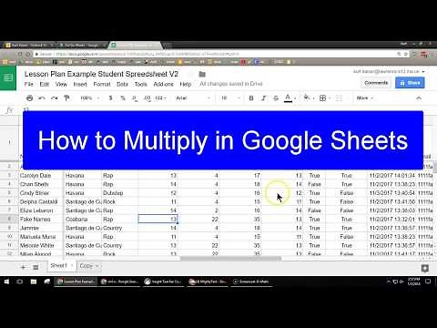 How to Multiply in Google Sheets
