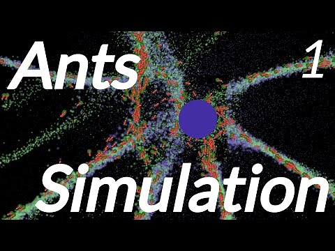 C++ Ants Simulation 1, First approach