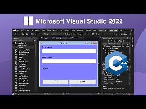 Create Your First C++ Windows Form using Microsoft Visual Studio 2022
