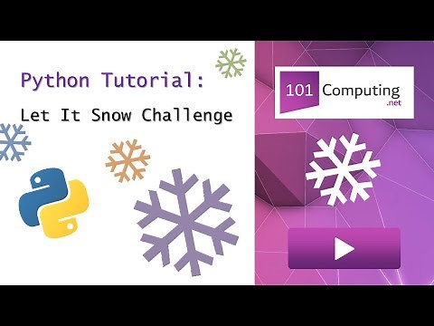 Let It Snow | Python Turtle Challenge | 101Computing.net