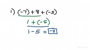 Adding or Subtracting Three or More Integers | Algebra | Study.com