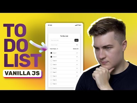 To Do List на чистом JavaScript — без фреймворков и библиотек