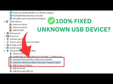 ✅Windows 11/10- Unknown USB Device (Device Descriptor Request Failed)| Unknown USB Device