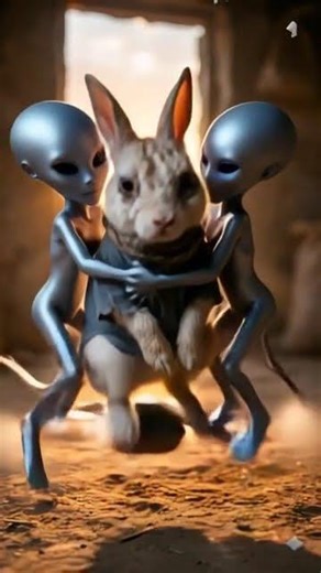 Raju Rabbit kidnapped by Aliens#rabbit #alien #aliens